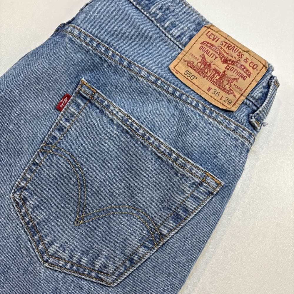 Y2K Levi's 550 Jeans Mens 36x30 Blue Relaxed Fit Denim Baggy